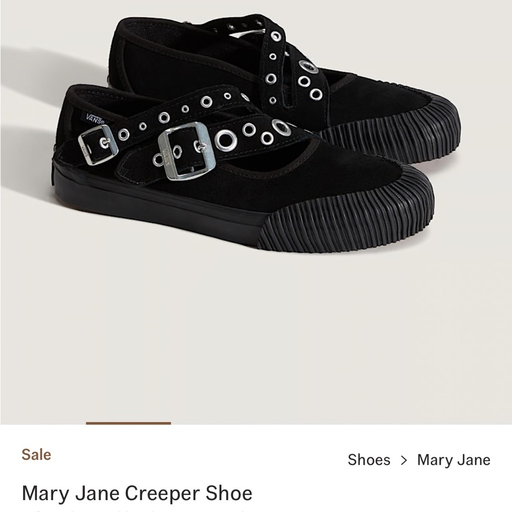 Vans Black Mary Jane Creeper Shoes